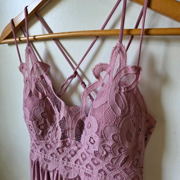 NWT ZENANA BOUTIQUE PINK LACED BRALETTE MINI DRESS SIZE LARGE - Picture 8 of 16